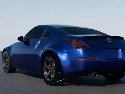 Nissan 350Z Exterior High Precision Mesh NURBS-Based 3D model