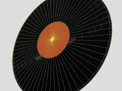 Vinyl Record Low-poly 3D model