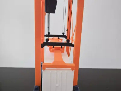 Straddle Carrier - Push-Fit 3D Printed Model 3D print model