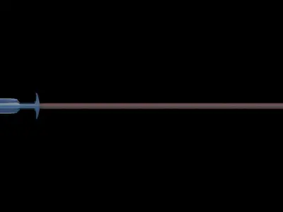 Low poly spear sword Low-poly 3D model