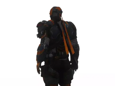 Deathstroke 3D Model Assassin Realistic Military Fully Rigged Low-poly 3D model