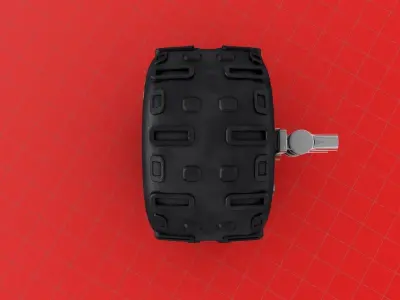 Futuristic Van Wheel 3D model