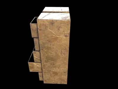 Cabinet V1 - 005 Low-poly 3D model