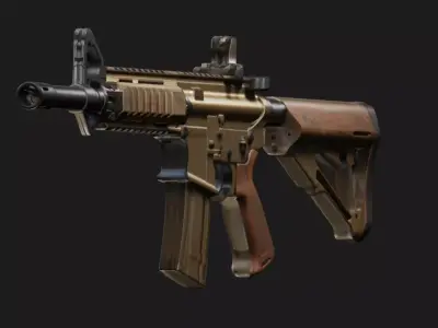 Modern Assault Rifle 3D model