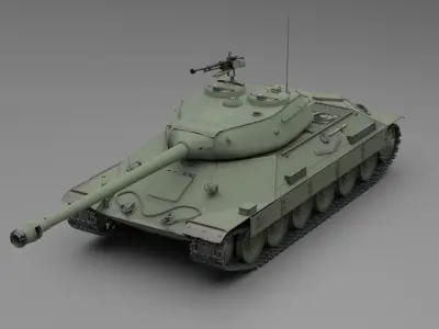 IS-6 Russian heavy tank 3D model