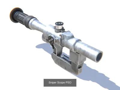 Firearm Scopes and Aims Bundle 3D Model Pack