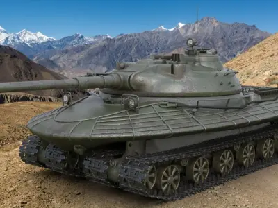 Tank Object 279 Green Mental Ray 3D model