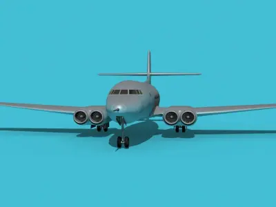 AVRO Canada C-102 Jetliner V00 3D model