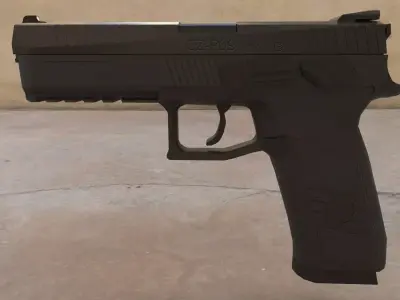 CZ P-09 Low-poly 3D model