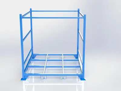 DUCT-TYRES STORAGE PALLET 3D model