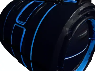 Futuristic Energy Core Power Cell 3D model