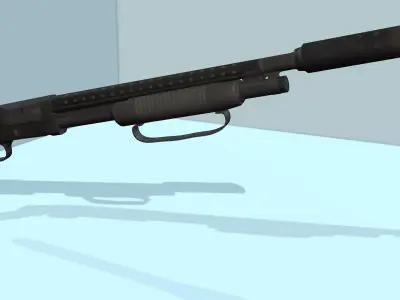 Shotgun 3D model 3