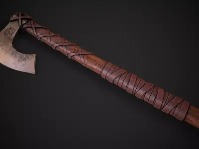 Old Norse Axe - Markus Andlat Low-poly 3D model