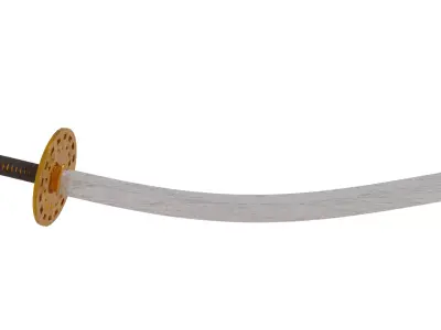 Katana sword 3D model 8