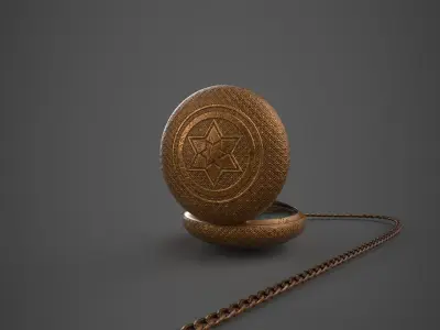 Old Pocket Watch 3D model
