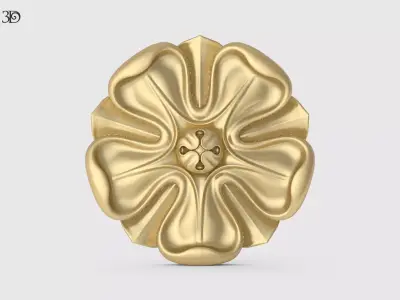 Carved Rosette 3D print model