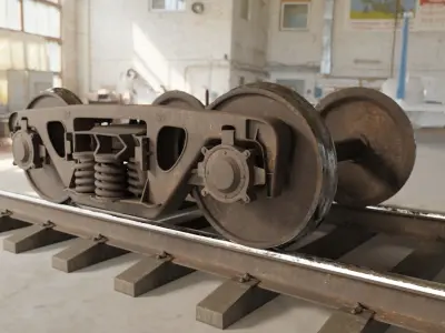Freight Bogie 3D model
