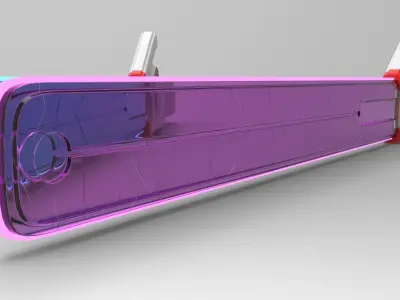 Valorant Spectrum Knife Low-poly 3D model