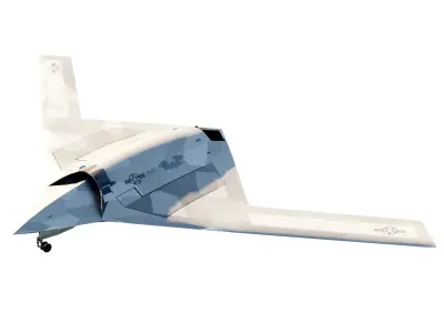 UAV drone set - 5 aircrafts 3D Model Collection