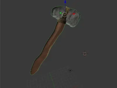 Axe-Survival hammer Free 3D model