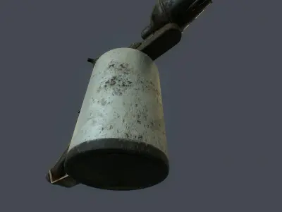 Old Flame Thrower Low-poly 3D model