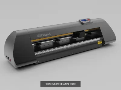 Cutting Plotter Collection - Vinyl Sticker Cutter 3D Model Pack