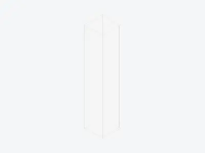 Kinda Locker - Plastic - Locka - Single Tier Low-poly 3D model
