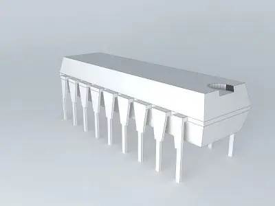 18 pin IC Free 3D model