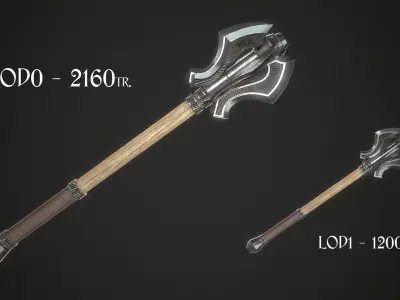 Mace 19 Low-poly 3D model