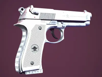 Beretta 92fs Low-poly 3D model purchase