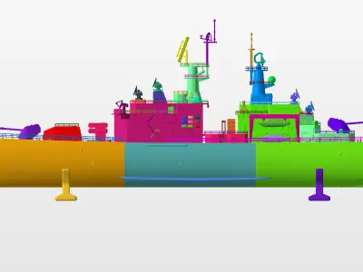 USS California CGN 36 3D print model