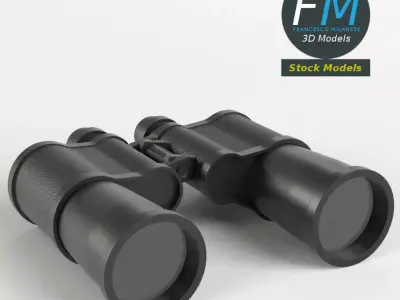 Binoculars 3D model get