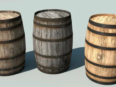 Wood Crates 3D model
