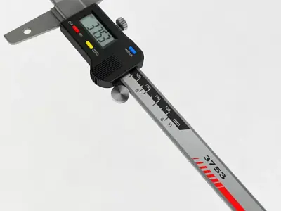 Digital Depth Gauge 3D model