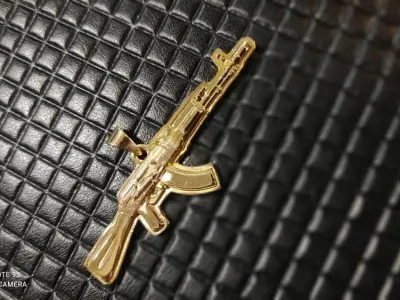 gun pendant ak 47 3D print model