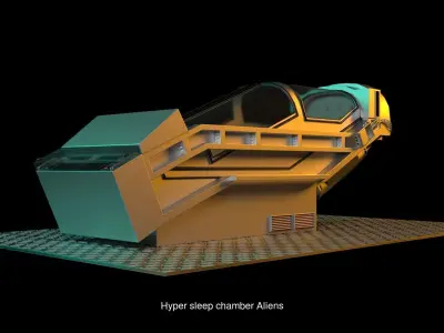 10 Equipment Aliens  3D Model Pack