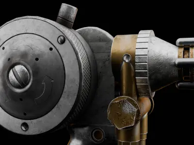 Ray Gun Low-poly 3D model purchase