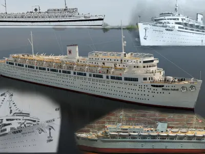 Wilhelm Gustloff Low-poly 3D model by Shigvi