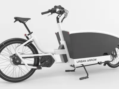 Urban Arrow  bicycle white 3D model
