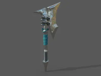Battle Axe High Poly Game Ready Free 3D model purchase