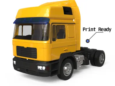 Old Truck F2000 cab 3 version full truck  And TRX6 only cab 3D Model Pack