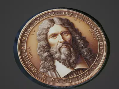 Spinoza Medallion 3D print model get