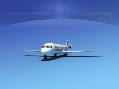 Bombardier CRJ900 Fast Jet 3D model