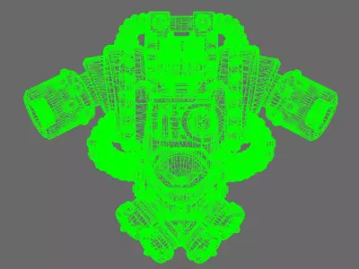Space Knights V2 Metal Storm Backpack 3D print model