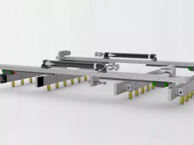 Pneumatic cleaning mechanism  3D model