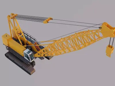 Crawler Crane - Heavy Construction Crane 3D model