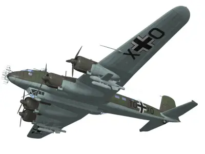 focke wulf fw-200 condor 3D model purchase