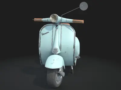 Vespa scooter 3D model order