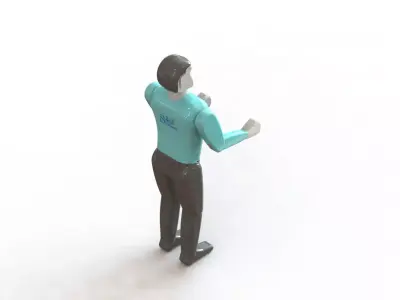 Operador Funcionario Employee Operator 3D model