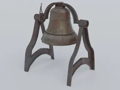 Old Bell Low-poly 3D model